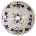 Talavera Vessel Sink Round Flor Azul